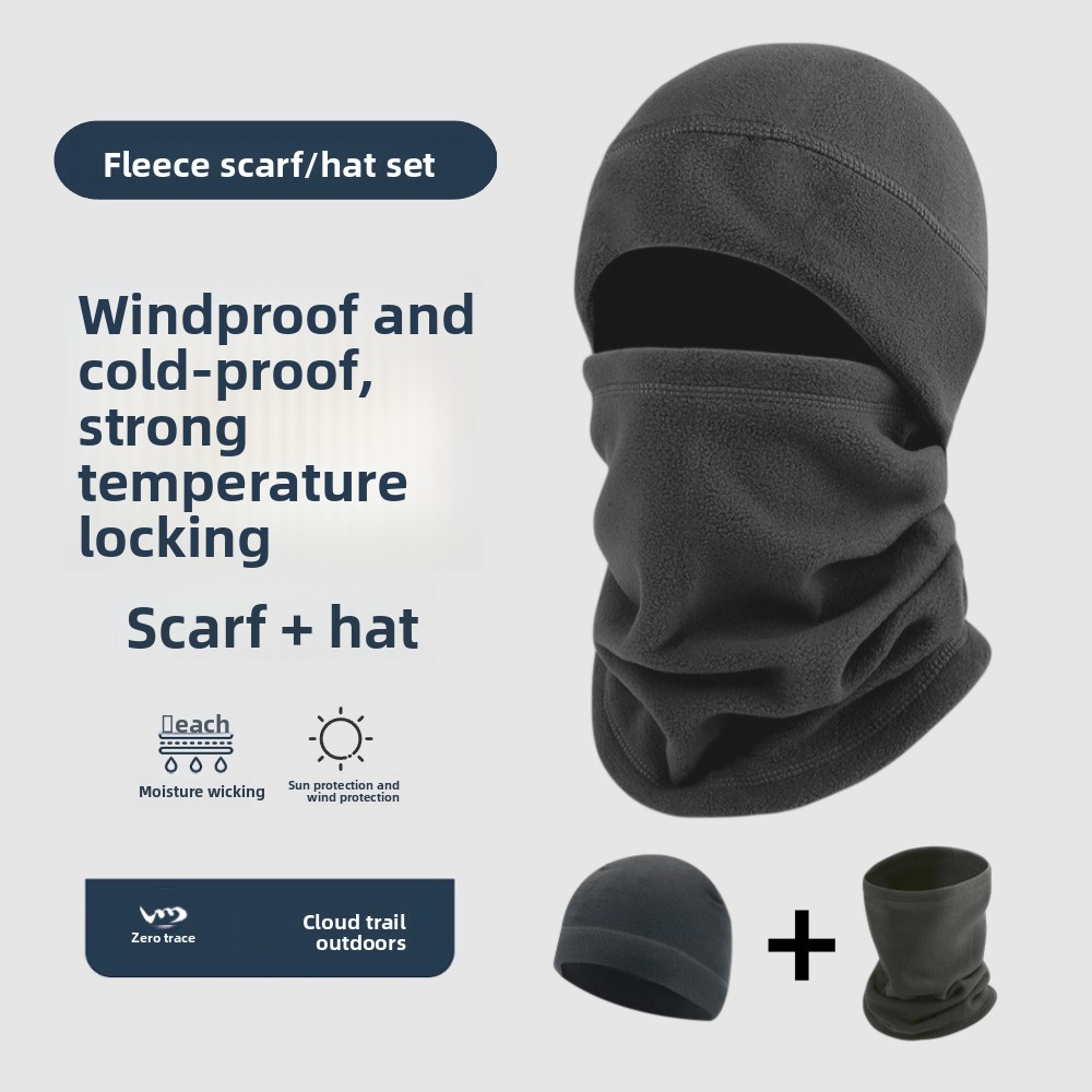 Neck Gaiter Fleece - Winter- en herfstfleecehoed voor buiten -