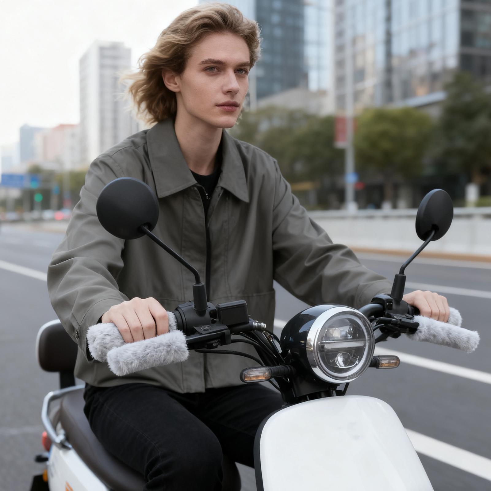 Hand Warmer Electric - Motorcycle Handgrepen Pluche Antislip Protector Winter