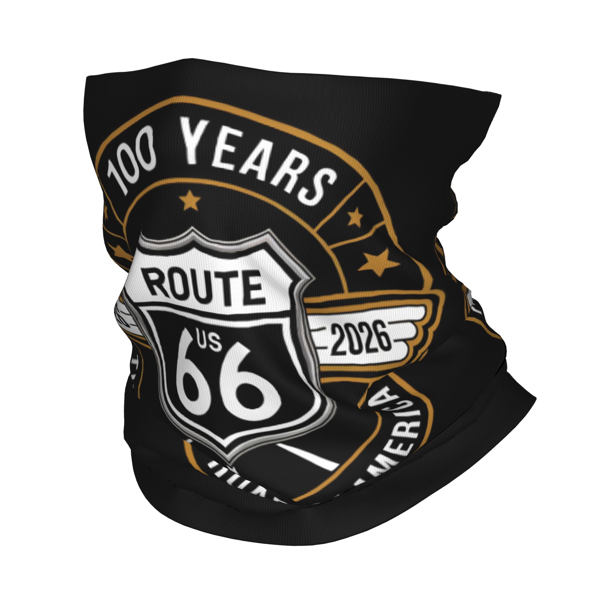 Neck Gaiter Fleece - Aangepaste Route 66 Bandana nekwarmer heren