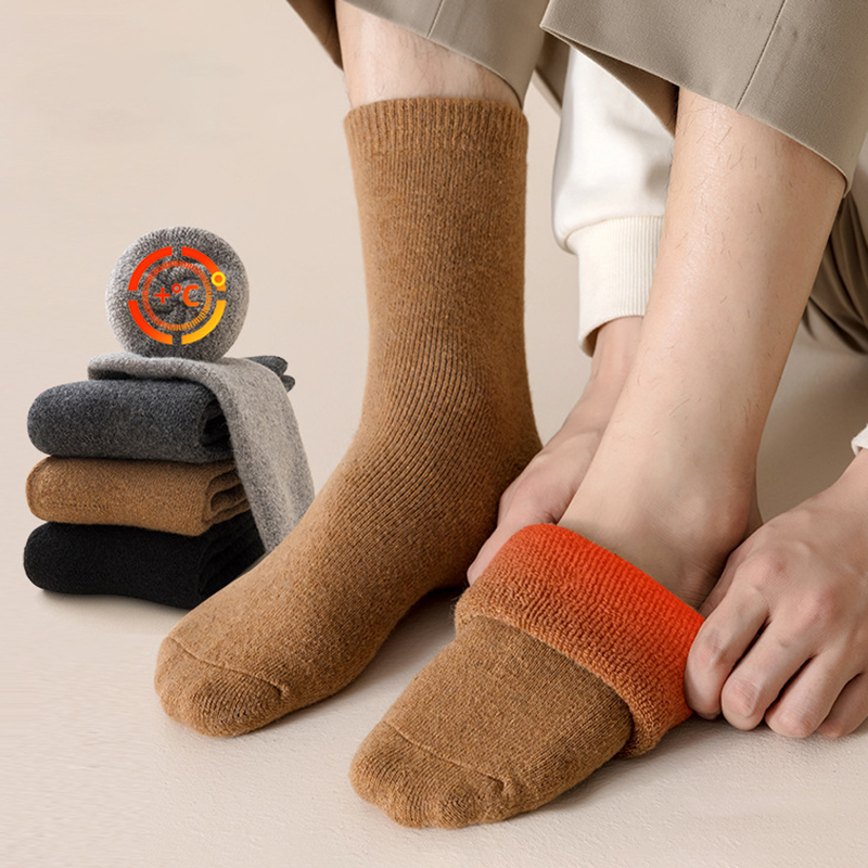 Thermal Sock Wool - 2 paar warme wintersokken heren superdikke