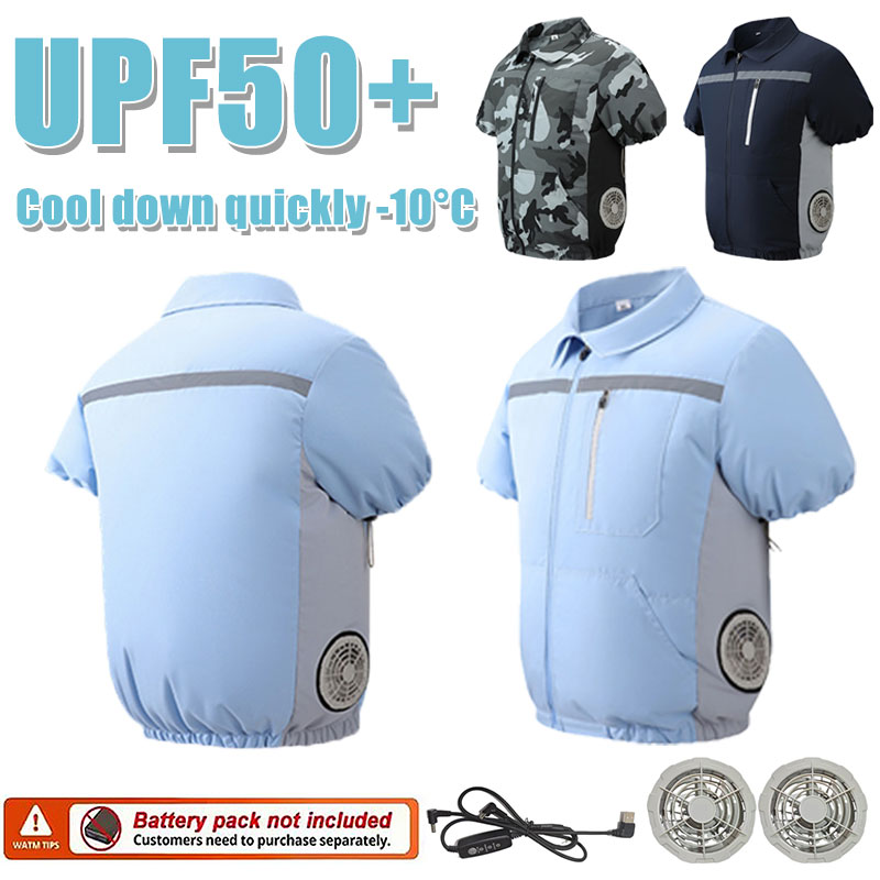 Down Jacket Packable - Zomerkoelende kleding met korte mouwen en