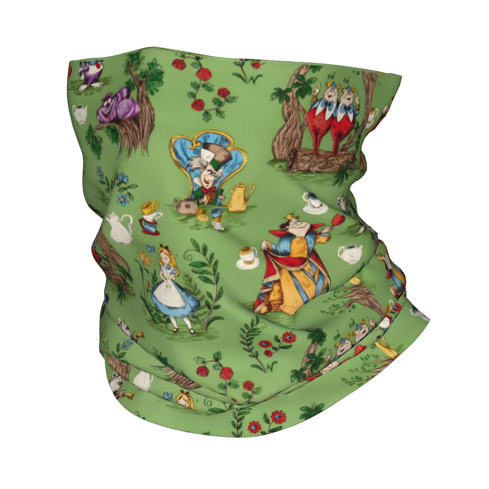 Neck Gaiter Fleece - Aangepaste A-Alice in W-Wonderland Bandana nekwarmer