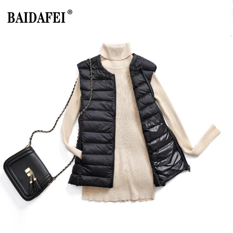 Down Jacket Packable - Oversized 5XL 6XL 7XL Vrouwelijke O-hals