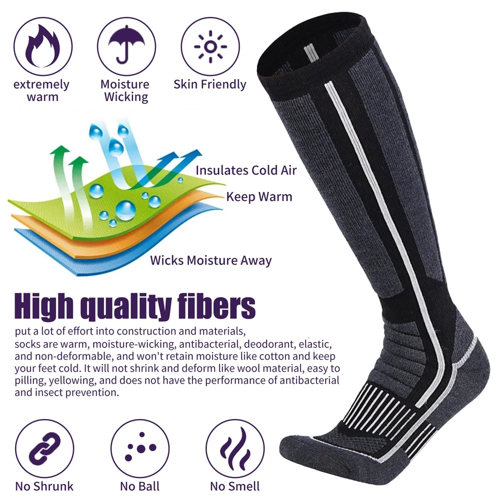 Xqqmxx 1 Paar Ski Sokken Skiën - Thermal Sock Wool recensie en prijs