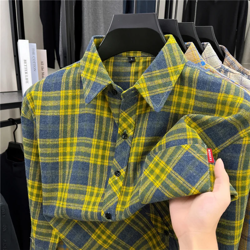 Heren lange retro geruite flan - Flannel Shirt Lined recensie en prijs