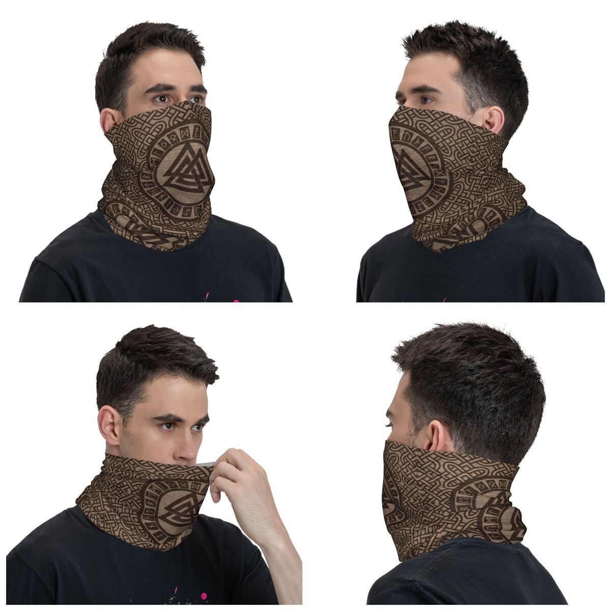 Valknut Symbool En Runen Op Ho - Neck Gaiter Fleece recensie en prijs