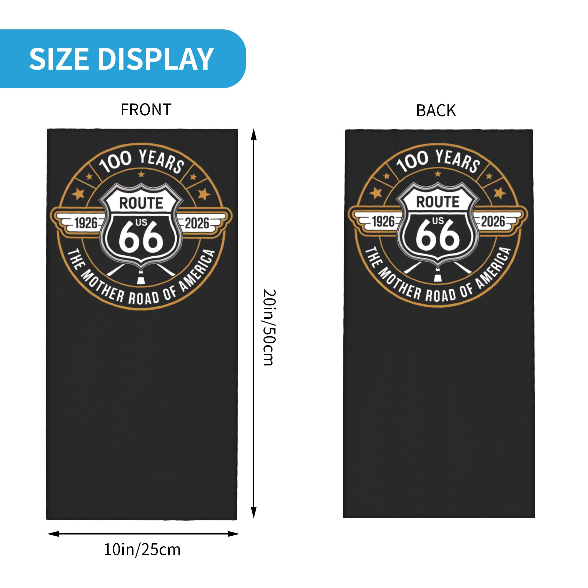 Aangepaste Route 66 Bandana ne - Neck Gaiter Fleece recensie en prijs