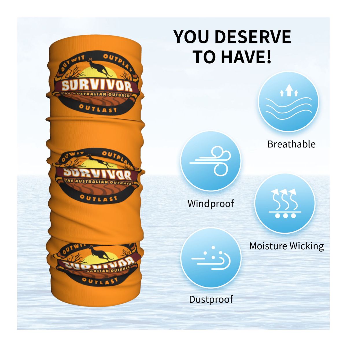 Adventure Game TV Show Survivo - Neck Gaiter Fleece recensie en prijs