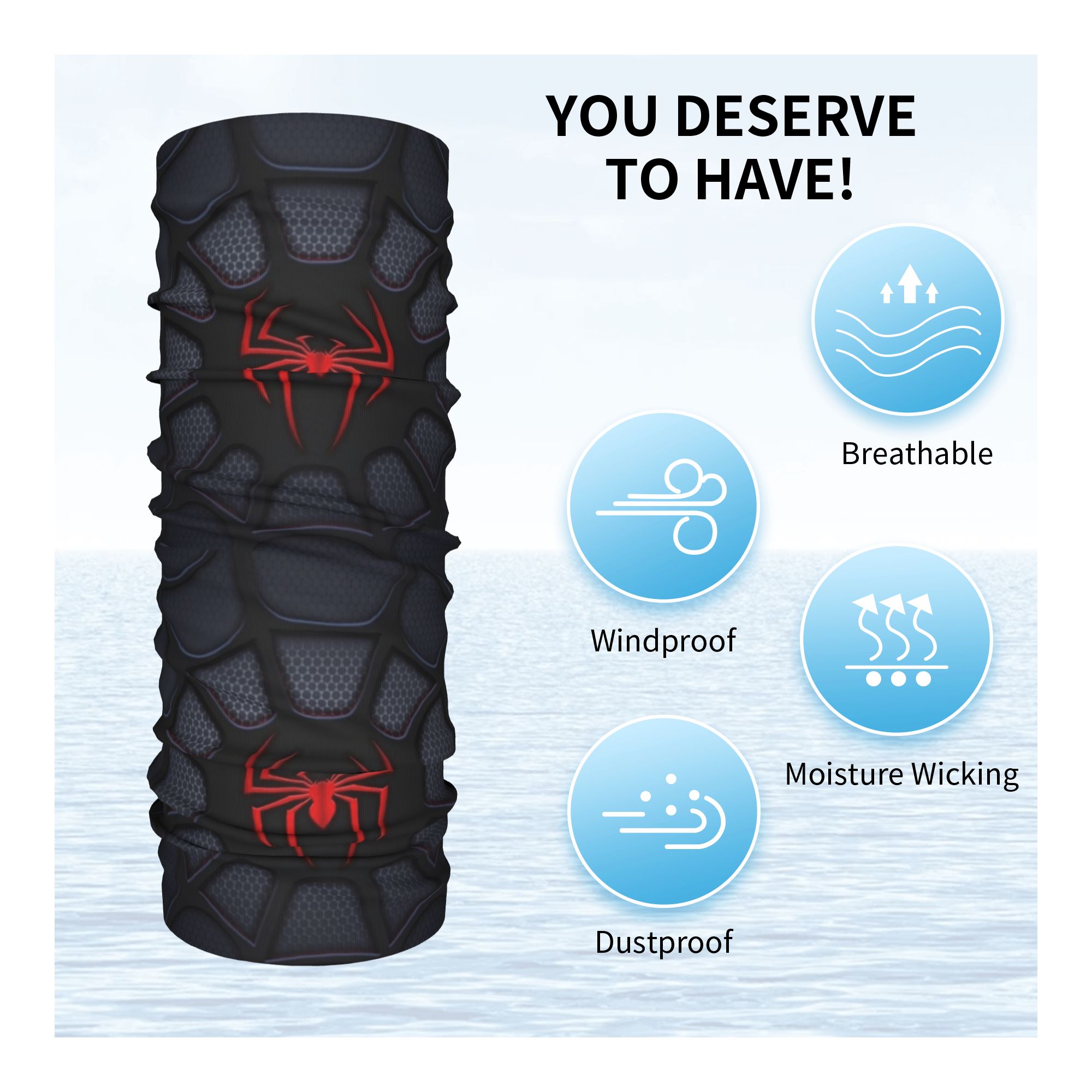 Spider Winter Hoofdband Nekwar - Neck Gaiter Fleece recensie en prijs