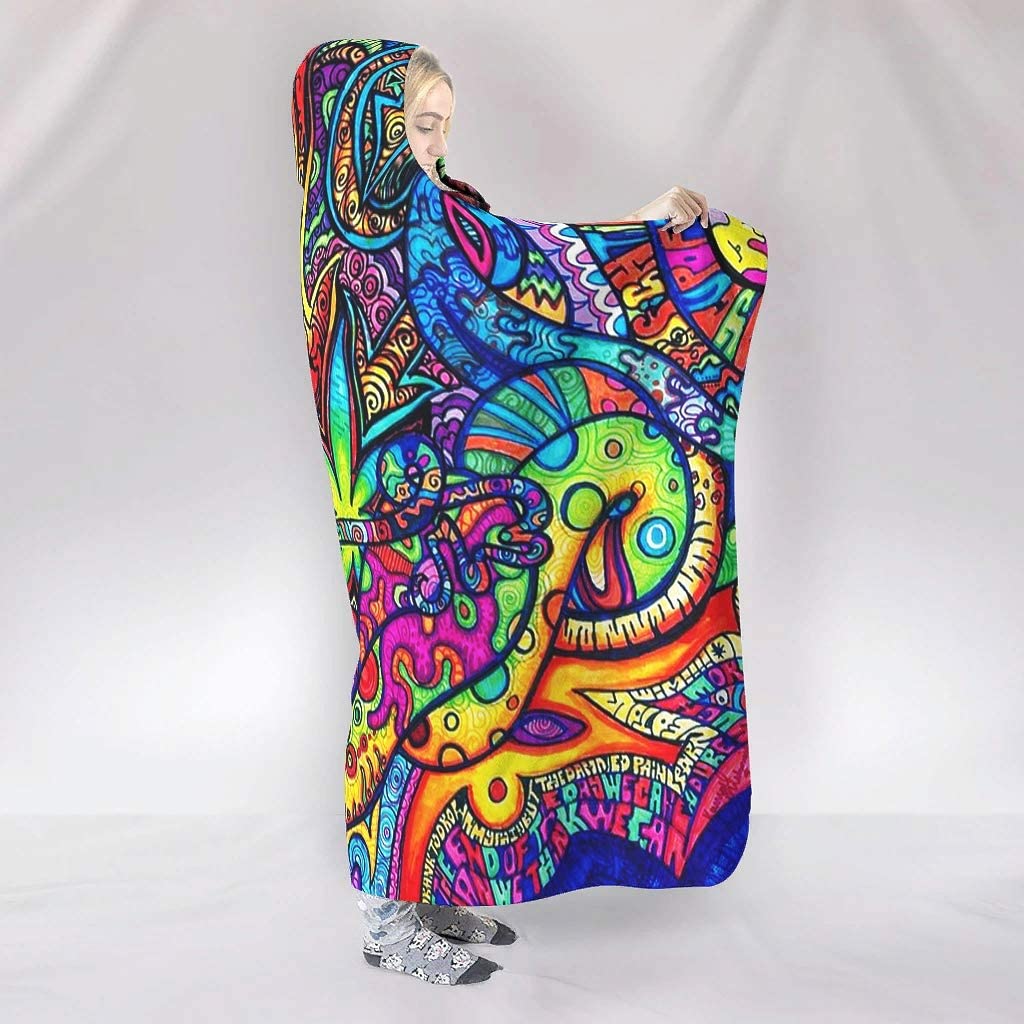 Abstract Bright Trippy Rainbow - Sherpa Hoodie Fleece recensie en prijs