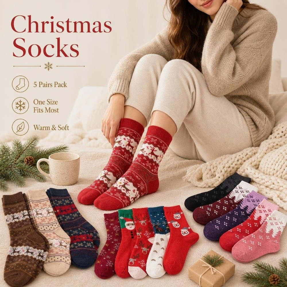 5 paar Verdikte Kerstrendierso - Thermal Sock Wool recensie en prijs