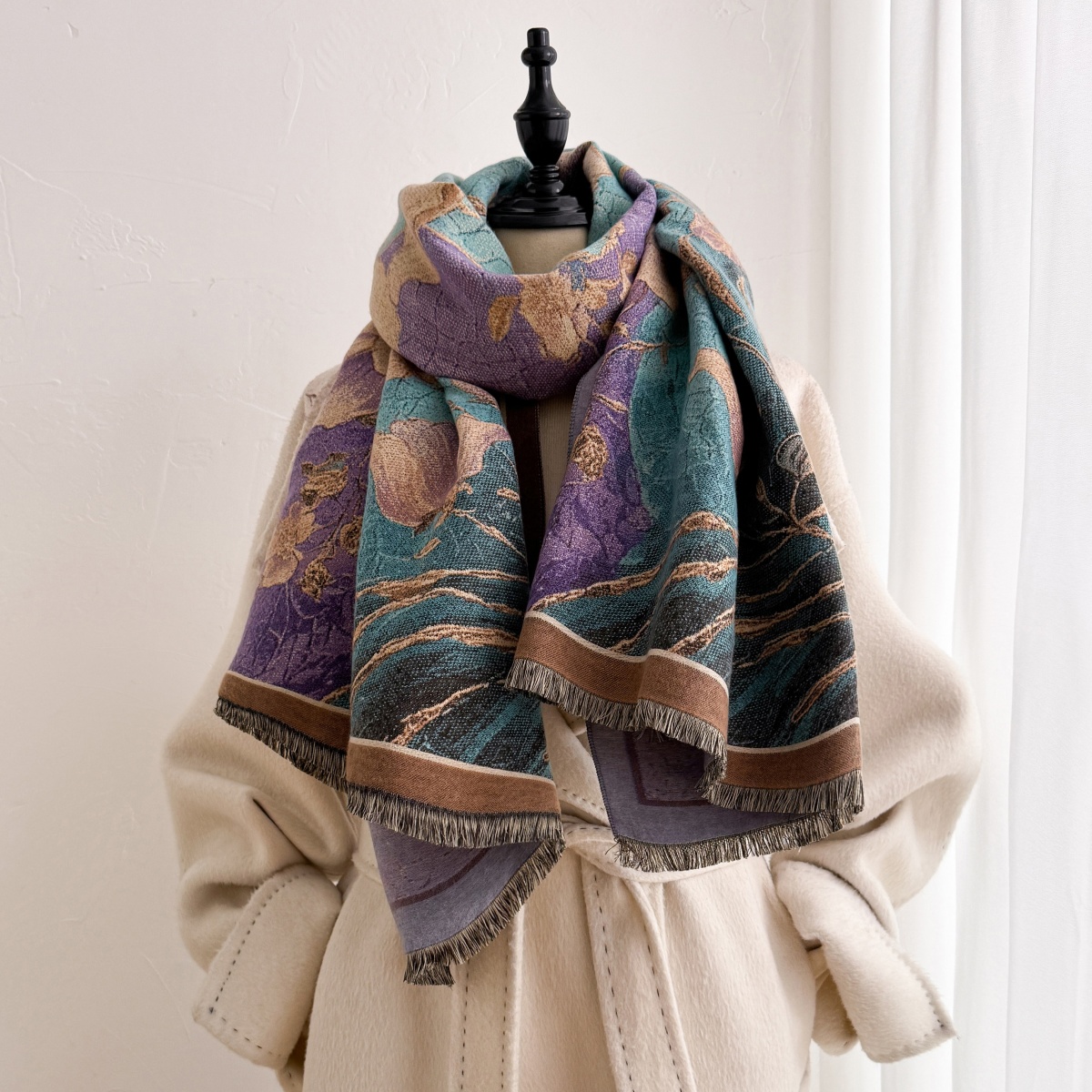 Dames sjaal van kasjmier, band - Cashmere Pashmina Wrap recensie en prijs