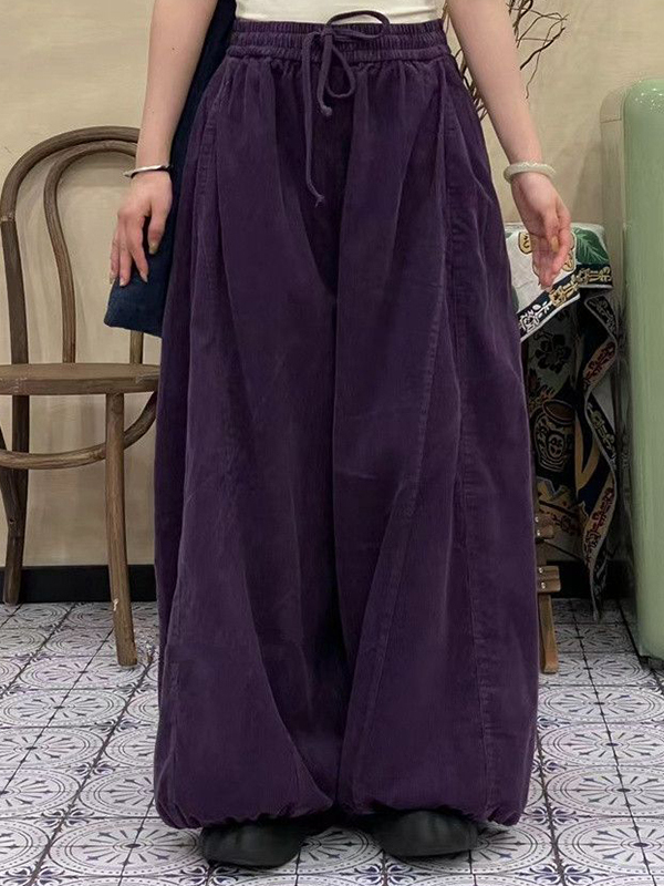 Plus Size Damesbroek met hoge  - Corduroy Pant Warm recensie en prijs