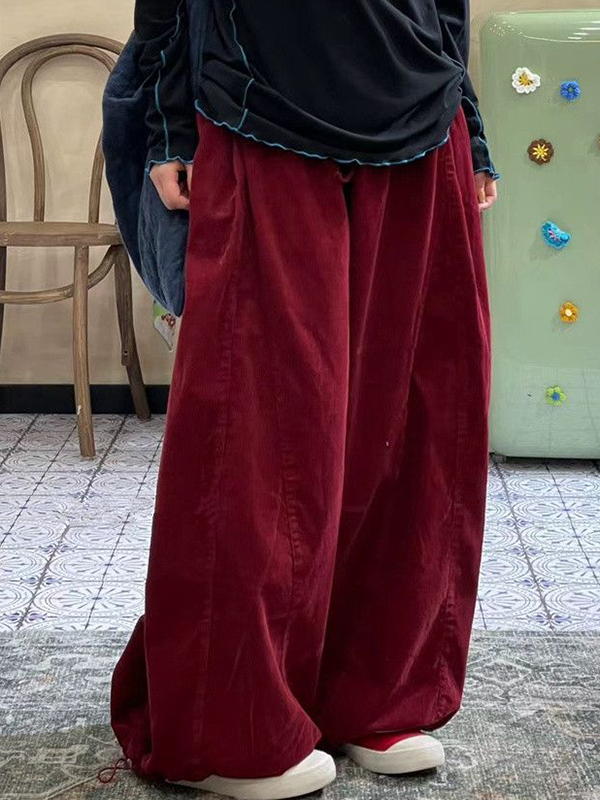 Plus Size Damesbroek met hoge  - Corduroy Pant Warm recensie en prijs