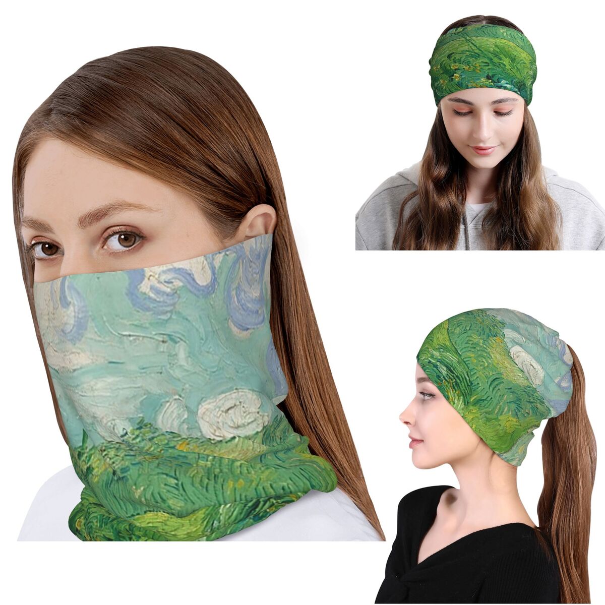 Groene tarwevelden, Auvers, Vi - Knit Beanie Hat Warm recensie en prijs